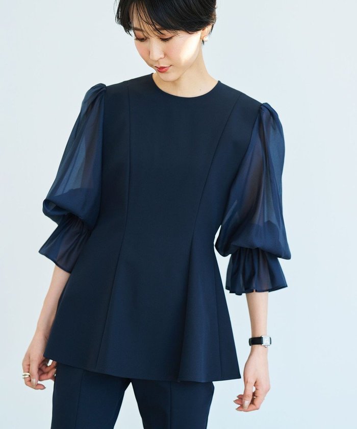 【ハッシュニュアンス/#Newans】のシアースリーブブラウス インテリア・キッズ・メンズ・レディースファッション・服の通販 founy(ファニー) https://founy.com/ ファッション Fashion レディースファッション Fashion for Women トップス・カットソー Cut & Sew Tops シャツ・ブラウス・オフィスカジュアル Elegant Blouses & Button-Ups オーガンジー Organza Fabric シアー Sheer, See-Through シフォン Chiffon, Lightweight Fabric シルク Silk, 100% Silk ストレッチ Stretch, Stretchy Fabric スリーブ Sleeve, Long Sleeve / Short Sleeve ボトム Bottoms, Lower Wear 夏 Summer 春 Spring S/S・春夏 SS, Spring/Summer, Warm Season |ID: prp329100004686788 ipo3291000000033843446