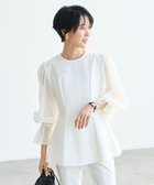 【ハッシュニュアンス/#Newans】のシアースリーブブラウス ホワイト|ID: prp329100004686788 ipo3291000000033843449