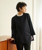 【ハッシュニュアンス/#Newans】の【マシンウォッシャブル】ファスナースリットAラインブラウス ネイビー|ID: prp329100004686791 ipo3291000000034674677