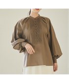 【ハッシュニュアンス/#Newans】の【アイロンいらず】ロングピンタックブラウス ブラウン|ID: prp329100004686796 ipo3291000000034778974