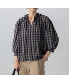 【23区/NIJYUSANKU】の【WEB 一部店舗限定】ブロックチェック フリル ブラウス ブラックチェック|ID:prp329100004686863