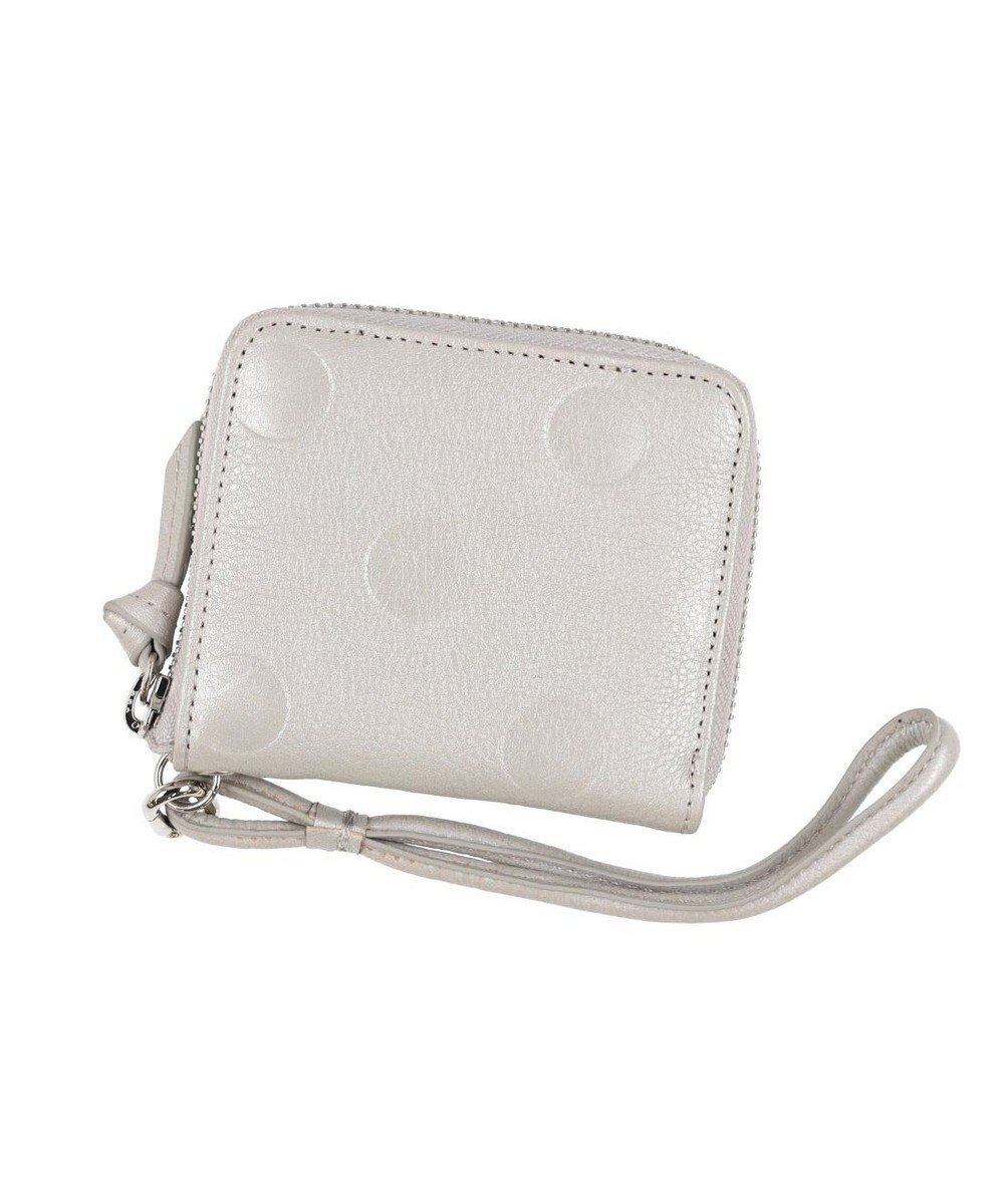 【アンビリオン/UNBILLION】のペルケ perche / ドット型押しパームフィットストラップウォレット インテリア・キッズ・メンズ・レディースファッション・服の通販 founy(ファニー) ファッション Fashion レディースファッション Fashion for Women ミニ財布・二つ折り財布 Wallets & Card Cases おすすめ Recommended / Our Picks コンパクト Compact, Small Size ドット Polka Dot, Dot Pattern ポケット Pocket, Pocket Detail ラップ Wrap, Wrap Design 財布 Wallet, Purse シルバー|ID: prp329100004686865 ipo3291000000033843932