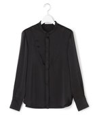 【アイシービー/iCB】の【WEB&一部店舗限定】 DrapySatin バンドカラーシャツ 人気、トレンドファッション・服の通販 founy(ファニー) ファッション Fashion レディースファッション Fashion for Women トップス・カットソー Cut & Sew Tops シャツ・ブラウス・オフィスカジュアル Elegant Blouses & Button-Ups インナー Innerwear カフス Cuff Design サテン Satin, Glossy Fabric シルク Silk, 100% Silk シンプル Simple, Minimal ダブル Double, Double-Breasted トリミング Trimming, Decorative Edge ドレープ Drape, Draping Fabric ビンテージ Vintage, Retro Style A/W・秋冬 Autumn/Winter 冬 Winter / This Winter エレガント 上品 Elegant 2025年 2025 2025-2026秋冬・A/W Autumn/Winter 2025–26 AW25–26 thumbnail ブラック系|ID: prp329100004686878 ipo3291000000033844043