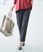 【自由区/JIYU-KU】のTRギャバ裏起毛チェック柄テーパード パンツ チャコール系チェック|ID: prp329100004686894 ipo3291000000034328069