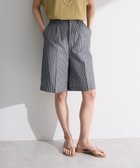 【グリーンパークス/Green Parks】の・ELENCARE DUE ストライプショートパンツ Black|ID: prp329100004686897 ipo3291000000033844135
