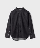 【グレース コンチネンタル/GRACE CONTINENTAL】のビジューデニムシャツ ブラック|ID: prp329100004686898 ipo3291000000033844144