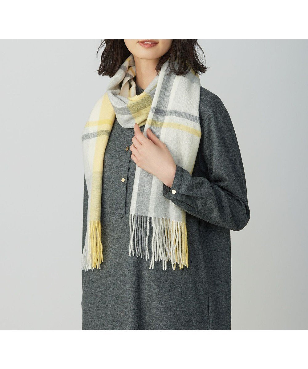 【ジェイ プレス/J.PRESS】のカシミヤチェック マフラー インテリア・キッズ・メンズ・レディースファッション・服の通販 founy(ファニー) 　ファッション　Fashion　レディースファッション　Fashion for Women　マフラー・スヌード / 冬小物の定番　Scarves & Mufflers　イエロー　Yellow　エレガント 上品　Elegant　オレンジ　Orange　シンプル　Simple, Minimal　ストール　Stole, Wrap　スヌード　Snood, Infinity Scarf　ターコイズ　Turquoise, Blue-Green　チェック　Check, Plaid, Tartan　パープル　Purple, Violet　ブロック　Block, Solid Block Pattern　マフラー　Scarf, Muffler　無地　Plain, Solid Color　ラベンダー　Lavender　A/W・秋冬　Autumn/Winter　イエロー系|ID: prp329100004686902 ipo3291000000033844174