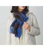 【ジェイ プレス/J.PRESS】のカシミヤチェック マフラー ブルー系|ID: prp329100004686902 ipo3291000000033844176