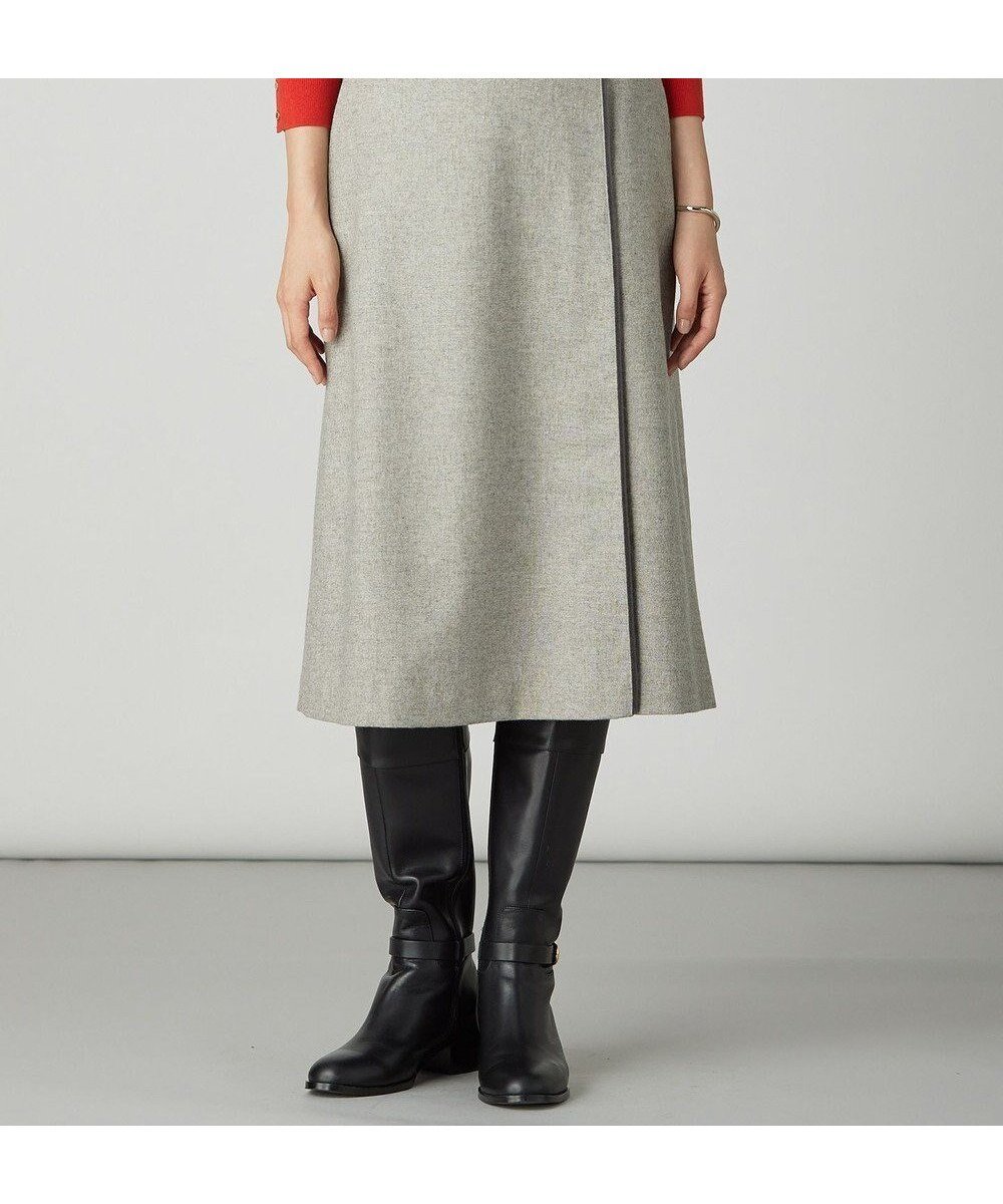 【ジェイ プレス/J.PRESS】のラメツイード スカート インテリア・キッズ・メンズ・レディースファッション・服の通販 founy(ファニー) 　ファッション　Fashion　レディースファッション　Fashion for Women　スカート　Skirts　ウォーム　Warm Fabric　ジャケット　Jacket, Outerwear　ダブル　Double, Double-Breasted　ツイード　Twill, Twill Weave　バランス　Balance, Style Balance　ベーシック　Basic, Essential　ミックス　Mix, Mixed Style　ラップ　Wrap, Wrap Design　A/W・秋冬　Autumn/Winter　ベージュ系|ID: prp329100004686908 ipo3291000000035387557