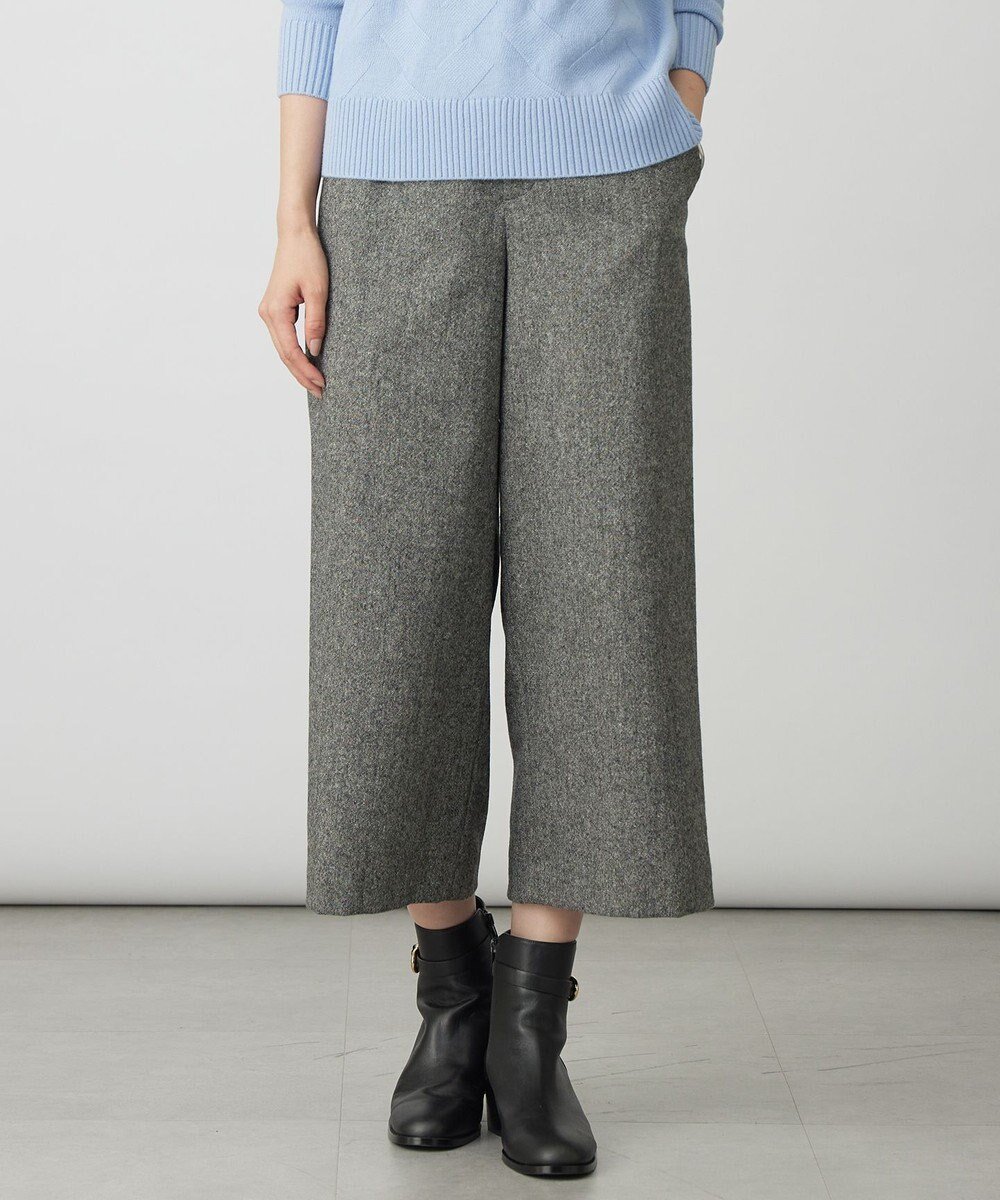 【ジェイ プレス/J.PRESS】のラメツイード クロップド パンツ インテリア・キッズ・メンズ・レディースファッション・服の通販 founy(ファニー) 　ファッション　Fashion　レディースファッション　Fashion for Women　パンツ　Pants & Trousers　ウォーム　Warm Fabric　クロップド　Cropped, Short Length　ショート　Short, Short Length　ストレート　Straight, Straight Cut　ツイード　Twill, Twill Weave　バランス　Balance, Style Balance　ミックス　Mix, Mixed Style　ワイド　Wide, Wide Fit　秋　Autumn　A/W・秋冬　Autumn/Winter　グレー系|ID: prp329100004686910 ipo3291000000035595573