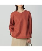 【ジェイ プレス/J.PRESS】の【洗える】メルトンジャージー Vネック カットソー オレンジ系|ID: prp329100004686914 ipo3291000000033844273