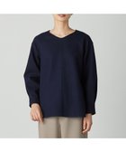 【ジェイ プレス/J.PRESS】の【洗える】メルトンジャージー Vネック カットソー ネイビー系|ID: prp329100004686914 ipo3291000000033844279