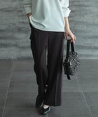 【アイシービー/iCB】の【スマートバック仕様・洗える】ストレッチダブルサテン カーゴパンツ ダークブラウン系|ID: prp329100004686939 ipo3291000000034081713