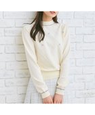 【フェルゥ/Feroux】のリボン刺繍ダイア柄 ニット スカイブルー系|ID: prp329100004686945 ipo3291000000033844452