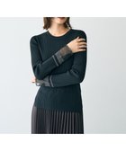 【イェッカ ヴェッカ/YECCA VECCA】の袖口シアーリブニット 人気、トレンドファッション・服の通販 founy(ファニー) ファッション Fashion レディースファッション Fashion for Women トップス・カットソー Cut & Sew Tops ニット Knit Tops & Sweaters シアー Sheer, See-Through セーター Sweater, Knitwear フィット Fit, Slim Fit フェミニン Feminine, Girly フレア Flare, Flared ポケット Pocket, Pocket Detail A/W・秋冬 Autumn/Winter thumbnail Black|ID: prp329100004686953 ipo3291000000033844511