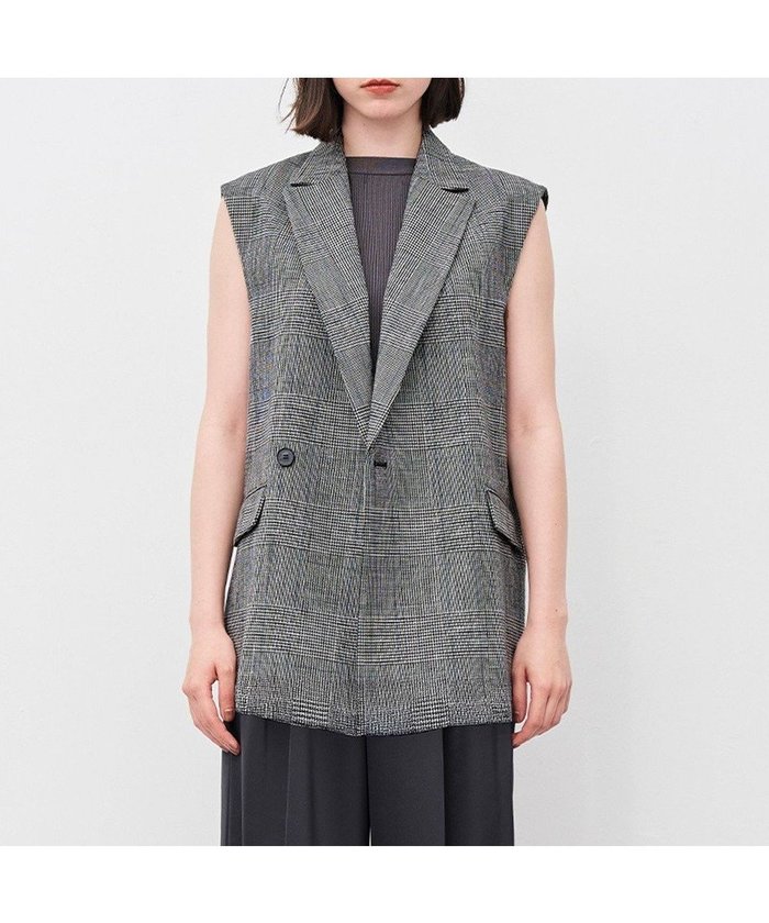 【アンクレイヴ/uncrave】のグレンチェック ジレ インテリア・キッズ・メンズ・レディースファッション・服の通販 founy(ファニー) https://founy.com/ ファッション Fashion レディースファッション Fashion for Women アウター Coat / Outerwear Collection トップス・カットソー Cut & Sew Tops ベスト&ジレ / 重ね着スタイル Vests & Gilets イエロー Yellow スリット Slit, Slit Detail セットアップ Set-Up, Coordinated Outfit チェック Check, Plaid, Tartan ベスト Vest, Waistcoat ワイド Wide, Wide Fit A/W・秋冬 Autumn/Winter |ID: prp329100004686980 ipo3291000000035523700