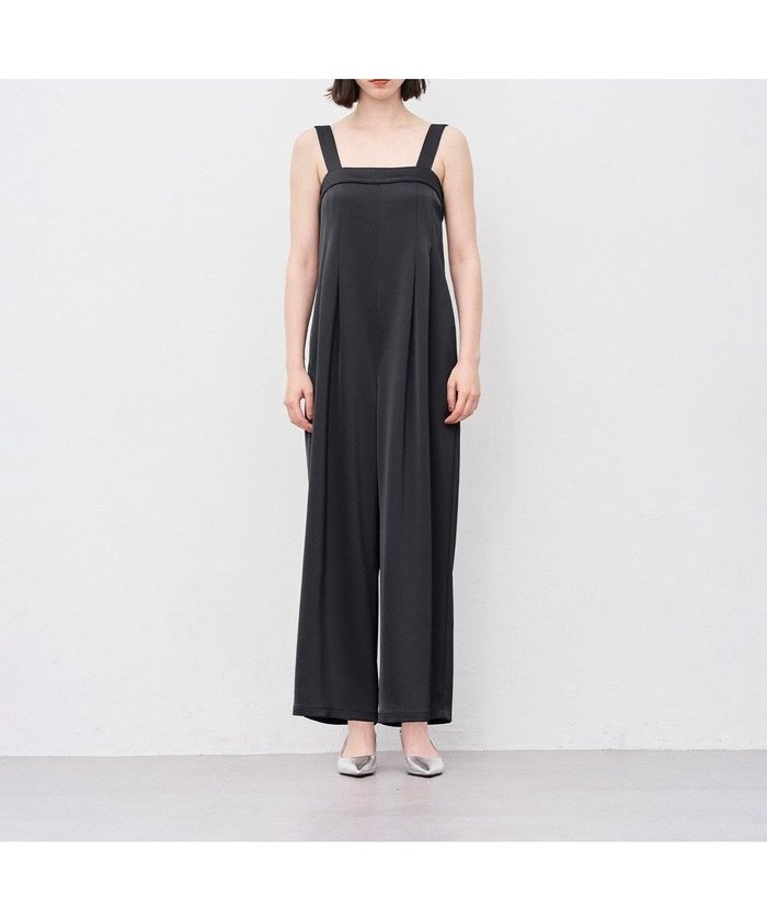 【アンクレイヴ/uncrave】のシャイニーダブルサテン オールインワン インテリア・キッズ・メンズ・レディースファッション・服の通販 founy(ファニー) https://founy.com/ ファッション Fashion レディースファッション Fashion for Women ワンピース Dresses オールインワン・ワンピース Dresses and Jumpsuits サロペット&オールインワン Dungarees & Jumpsuit Styles サテン Satin, Glossy Fabric ジャケット Jacket, Outerwear ダブル Double, Double-Breasted ドレープ Drape, Draping Fabric フレア Flare, Flared ワイド Wide, Wide Fit ワッシャー Washer, Crinkled Finish |ID: prp329100004686982 ipo3291000000035635712