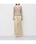 【アンクレイヴ/uncrave】の【手洗い可】シャイニーダブルサテン ワイドパンツ ゴールドベージュ|ID: prp329100004686985 ipo3291000000033844712