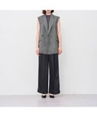 【アンクレイヴ/uncrave】のシャイニーダブルサテン ワイドパンツ スレート|ID: prp329100004686985 ipo3291000000035633876