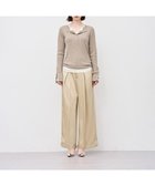 【アンクレイヴ/uncrave】のシャイニーダブルサテン ワイドパンツ ゴールドベージュ|ID: prp329100004686985 ipo3291000000035633878