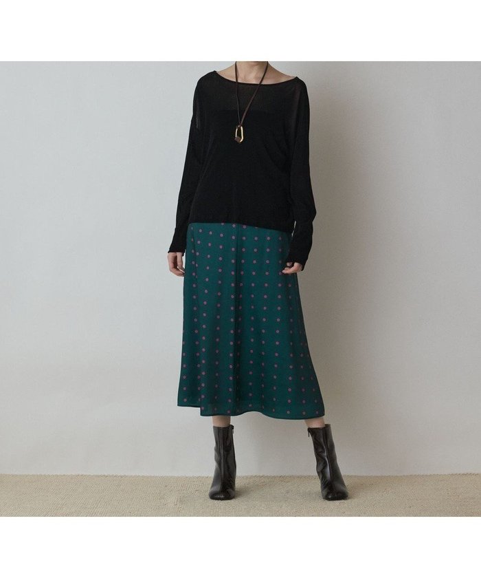 【グレース コンチネンタル/GRACE CONTINENTAL】のドットスカート インテリア・キッズ・メンズ・レディースファッション・服の通販 founy(ファニー) https://founy.com/ ファッション Fashion レディースファッション Fashion for Women スカート Skirts 新作・新入荷 New Arrivals / New In クラシカル Classical, Vintage-Inspired サテン Satin, Glossy Fabric ドット Polka Dot, Dot Pattern パターン Pattern, Design Print プリント Print, Printed Pattern マーメイド Mermaid, Fishtail Silhouette A/W・秋冬 Autumn/Winter |ID: prp329100004687008 ipo3291000000033844868