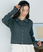 【アースミュージックアンドエコロジー/earth music&ecology】のバイカラートリムニットカーディガン 人気、トレンドファッション・服の通販 founy(ファニー) ファッション Fashion レディースファッション Fashion for Women トップス・カットソー Cut & Sew Tops ニット Knit Tops & Sweaters カーディガン・羽織り Layered Style Cardigans カーディガン Cardigan, Knitwear コンパクト Compact, Small Size フィット Fit, Slim Fit ポケット Pocket, Pocket Detail A/W・秋冬 Autumn/Winter thumbnail Charcoal Gray|ID: prp329100004687010 ipo3291000000033844889
