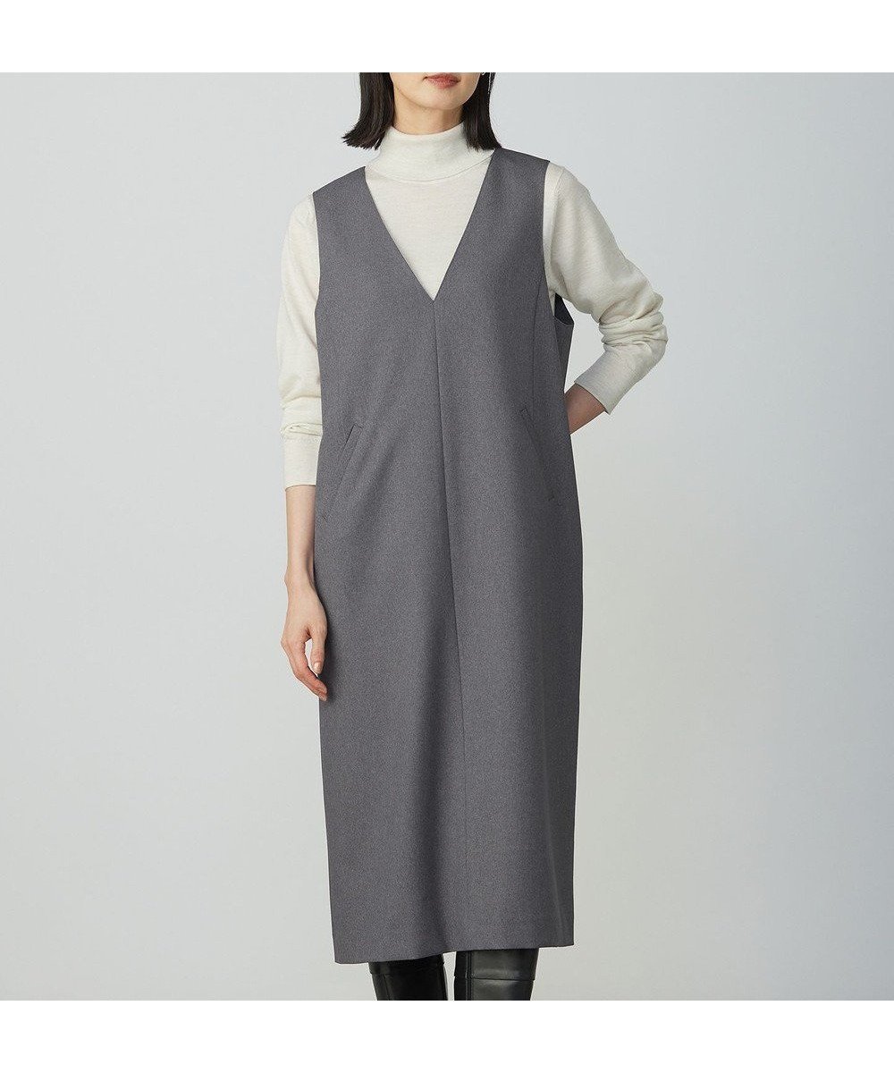 【ジェイ プレス/J.PRESS】のツムギートflannel ジャンパースカート インテリア・キッズ・メンズ・レディースファッション・服の通販 founy(ファニー) 　ファッション　Fashion　レディースファッション　Fashion for Women　スカート　Skirts　インナー　Innerwear　シンプル　Simple, Minimal　ツイード　Twill, Twill Weave　ポケット　Pocket, Pocket Detail　ロング　Long, Long-Length　A/W・秋冬　Autumn/Winter　グレー系|ID: prp329100004687014 ipo3291000000035523739