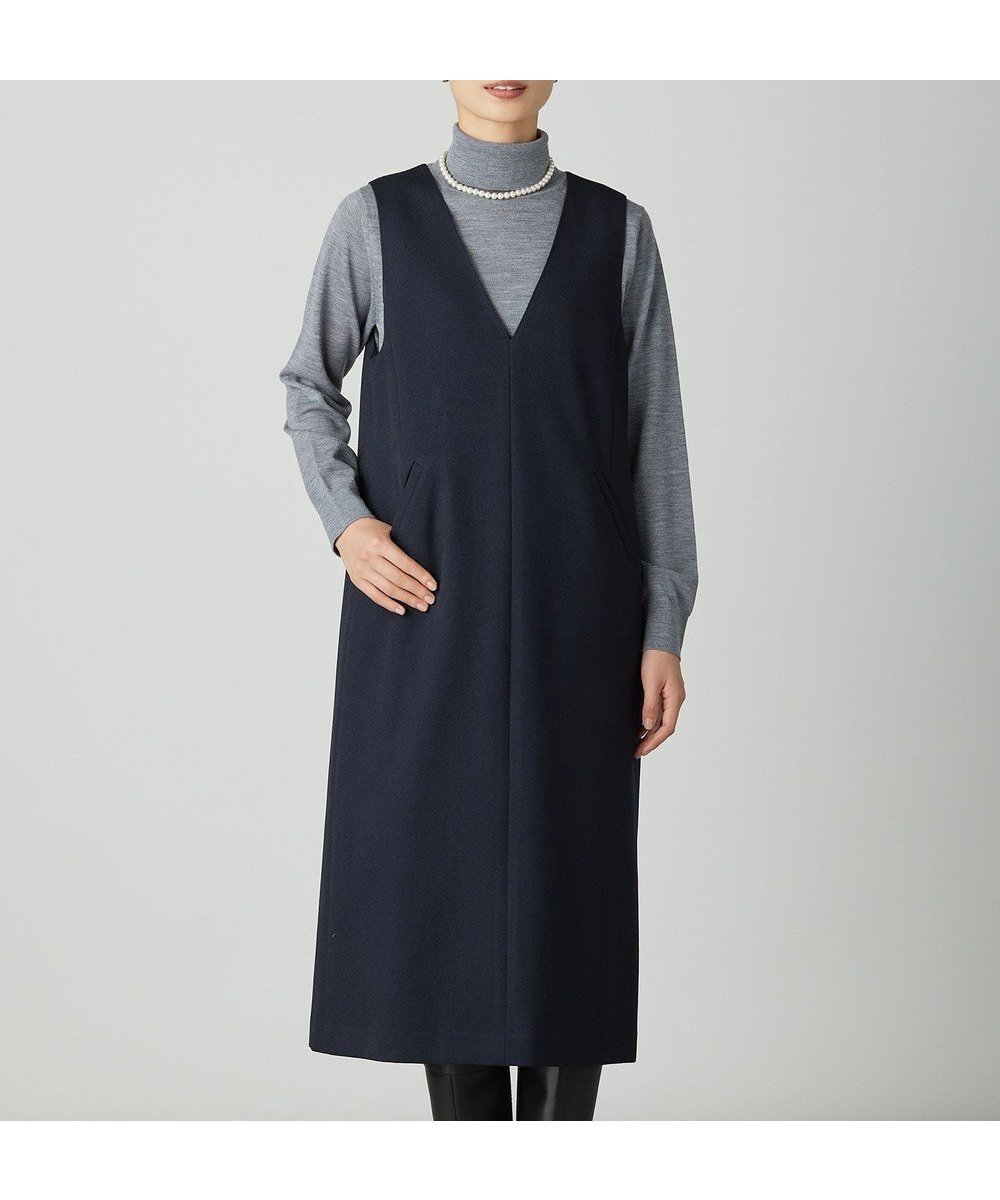 【ジェイ プレス/J.PRESS】のツムギートflannel ジャンパースカート インテリア・キッズ・メンズ・レディースファッション・服の通販 founy(ファニー) 　ファッション　Fashion　レディースファッション　Fashion for Women　スカート　Skirts　インナー　Innerwear　シンプル　Simple, Minimal　ツイード　Twill, Twill Weave　ポケット　Pocket, Pocket Detail　ロング　Long, Long-Length　A/W・秋冬　Autumn/Winter　ネイビー系|ID: prp329100004687014 ipo3291000000035523740