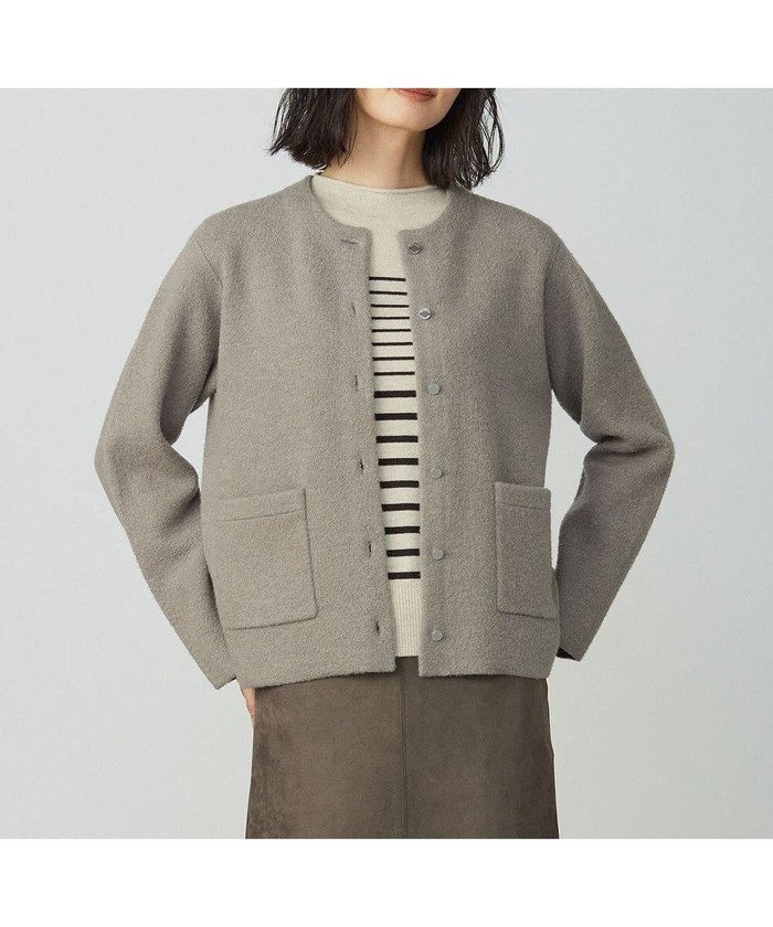 【ジェイ プレス/J.PRESS】の【洗える】BOUCLE ニット アウター インテリア・キッズ・メンズ・レディースファッション・服の通販 founy(ファニー) https://founy.com/ ファッション Fashion レディースファッション Fashion for Women アウター Coat / Outerwear Collection トップス・カットソー Cut & Sew Tops ニット Knit Tops & Sweaters 洗える Machine Washable ストレッチ Stretch, Stretchy Fabric セーター Sweater, Knitwear タートルネック Turtleneck, High Neck ダブル Double, Double-Breasted フェイス Face, Facial Design ラウンド Round, Round Neck A/W・秋冬 Autumn/Winter 新作・新入荷 New Arrivals / New In エレガント 上品 Elegant |ID: prp329100004687021 ipo3291000000033844978