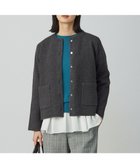 【ジェイ プレス/J.PRESS】の【洗える】BOUCLE ニット アウター スレート系|ID: prp329100004687021 ipo3291000000033844981
