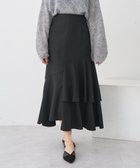 【アースミュージックアンドエコロジー/earth music&ecology】のティアードイレヘムスカート 人気、トレンドファッション・服の通販 founy(ファニー) ファッション Fashion レディースファッション Fashion for Women スカート Skirts おすすめ Recommended / Our Picks ヘムライン Hemline, Bottom Cut ポケット Pocket, Pocket Detail A/W・秋冬 Autumn/Winter thumbnail Black|ID: prp329100004687025 ipo3291000000033845007