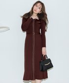 【エニィ スィス/any SiS】のバイカラーデザインニット ワンピース ブラウン×ベージュ|ID: prp329100004687027 ipo3291000000034413751