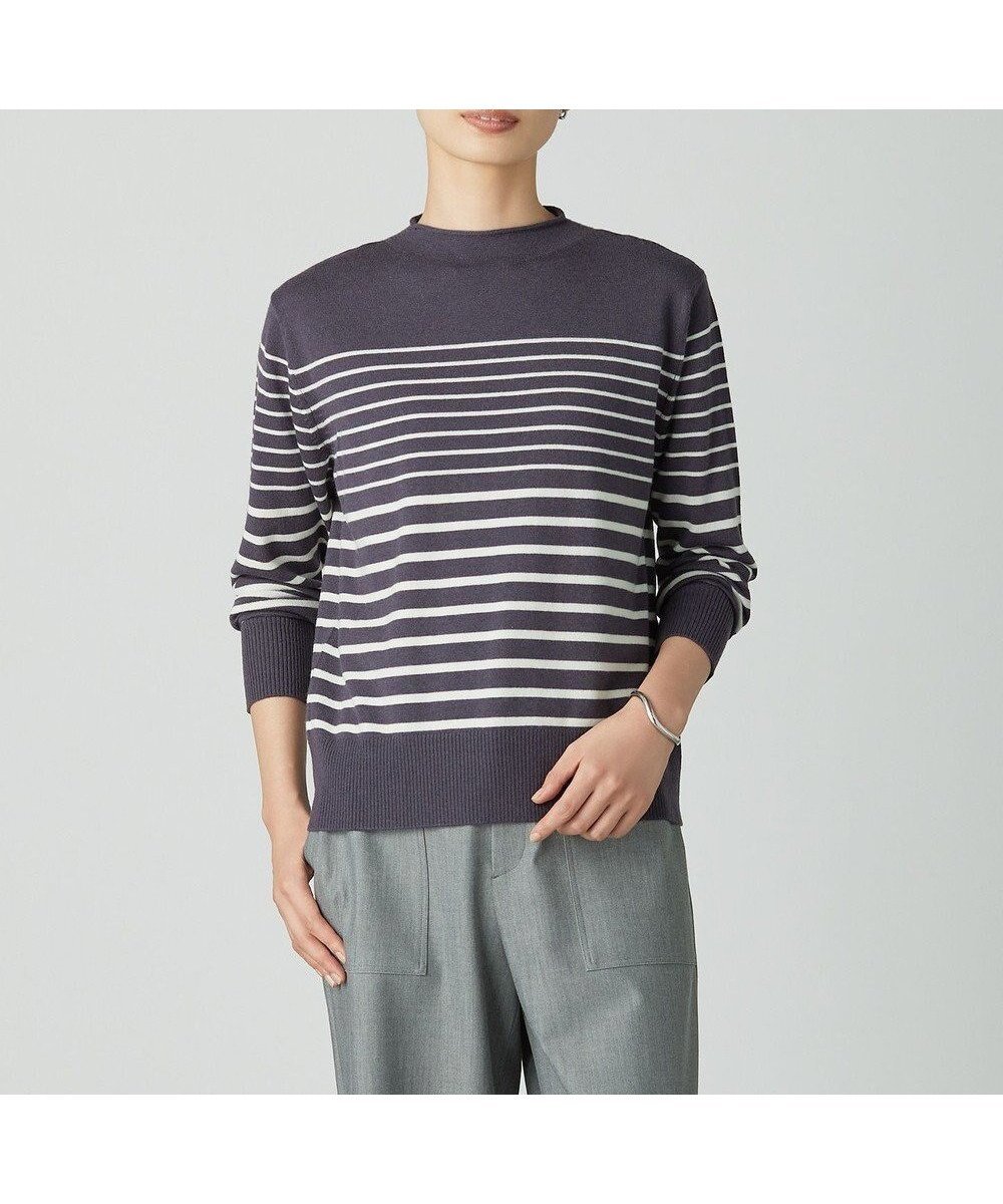 【ジェイ プレス/J.PRESS】の【洗える】SOFT TOUCH WOOL ボーダー ニット 人気、トレンドファッション・服の通販 founy(ファニー) 　ファッション　Fashion　レディースファッション　Fashion for Women　トップス・カットソー　Cut & Sew Tops　ニット　Knit Tops & Sweaters　洗える　Machine Washable　シンプル　Simple, Minimal　セーター　Sweater, Knitwear　ボーダー　Border, Stripe　A/W・秋冬　Autumn/Winter　エレガント 上品　Elegant　 other-1|ID: prp329100004687030 ipo3291000000033845039