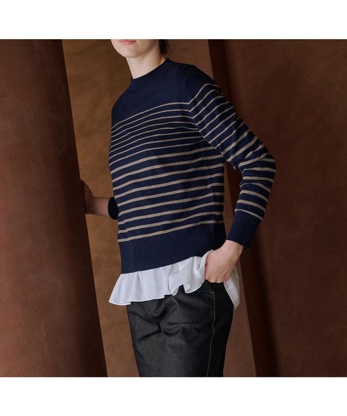 【ジェイ プレス/J.PRESS】のSOFT TOUCH WOOL ボーダー ニット インテリア・キッズ・メンズ・レディースファッション・服の通販 founy(ファニー) https://founy.com/ ファッション Fashion レディースファッション Fashion for Women トップス・カットソー Cut & Sew Tops ニット Knit Tops & Sweaters シンプル Simple, Minimal セーター Sweater, Knitwear ボーダー Border, Stripe エレガント 上品 Elegant A/W・秋冬 Autumn/Winter |ID: prp329100004687030 ipo3291000000035545275