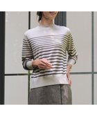 【ジェイ プレス/J.PRESS】のSOFT TOUCH WOOL ボーダー ニット ベージュ×ダークブラウン系|ID: prp329100004687030 ipo3291000000035545279