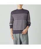 【ジェイ プレス/J.PRESS】のSOFT TOUCH WOOL ボーダー ニット スレート×オフホワイト系|ID: prp329100004687030 ipo3291000000035545281