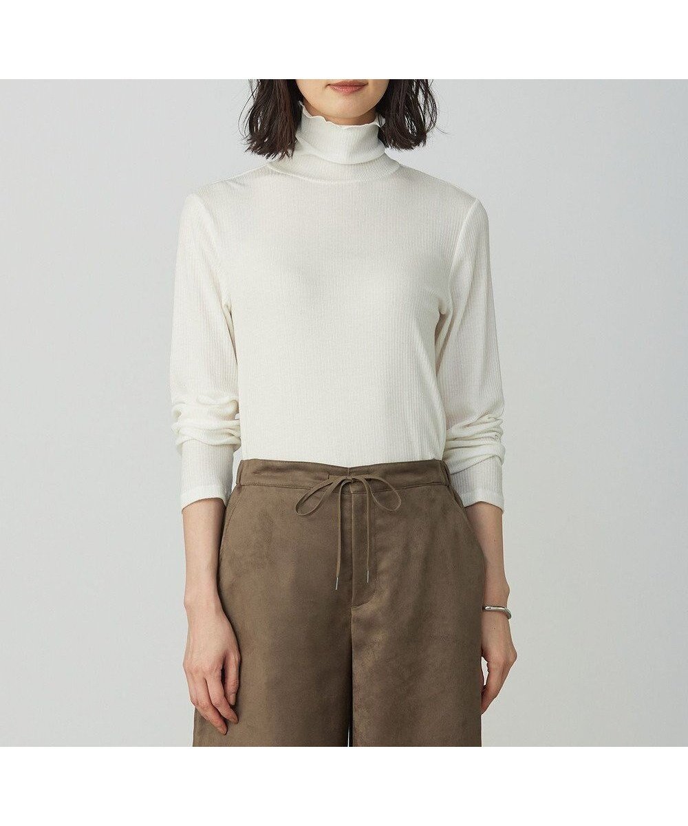 【ジェイ プレス/J.PRESS】の【洗える】カシミヤシルクシアーリブ タートル カットソー 人気、トレンドファッション・服の通販 founy(ファニー) 　ファッション　Fashion　レディースファッション　Fashion for Women　トップス・カットソー　Cut & Sew Tops　シャツ・ブラウス・オフィスカジュアル　Elegant Blouses & Button-Ups　ロングTシャツ・Tシャツ　Longline T-Shirts & Tees　カットソー・ベーシックTシャツ　Cut-and-Sewn Tops / Stretch Tees & Basics　インナー　Innerwear　カットソー　Cut and Sewn Top　シアー　Sheer, See-Through　シルク　Silk, 100% Silk　ジャケット　Jacket, Outerwear　ストレッチ　Stretch, Stretchy Fabric　タートル　Turtleneck, Turtle Collar　ボーダー　Border, Stripe　ロング　Long, Long-Length　洗える　Machine Washable　A/W・秋冬　Autumn/Winter　 other-1|ID: prp329100004687031 ipo3291000000033845060