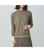【ジェイ プレス/J.PRESS】の【洗える】SOFT TOUCH WOOL ブロッキング ニット モカ×オフホワイト系|ID: prp329100004687032 ipo3291000000033845078