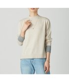 【ジェイ プレス/J.PRESS】の【洗える】SOFT TOUCH WOOL ブロッキング ニット ベージュ×グレー系|ID: prp329100004687032 ipo3291000000033845079