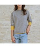 【ジェイ プレス/J.PRESS】のSOFT TOUCH WOOL ブロッキング ニット グレー×イエロー系|ID: prp329100004687032 ipo3291000000035608261