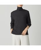 【ジェイ プレス/J.PRESS】の【洗える】カシミヤシルクシアーリブ ボーダー タートル カットソー ブラックベース系|ID: prp329100004687033 ipo3291000000033845094