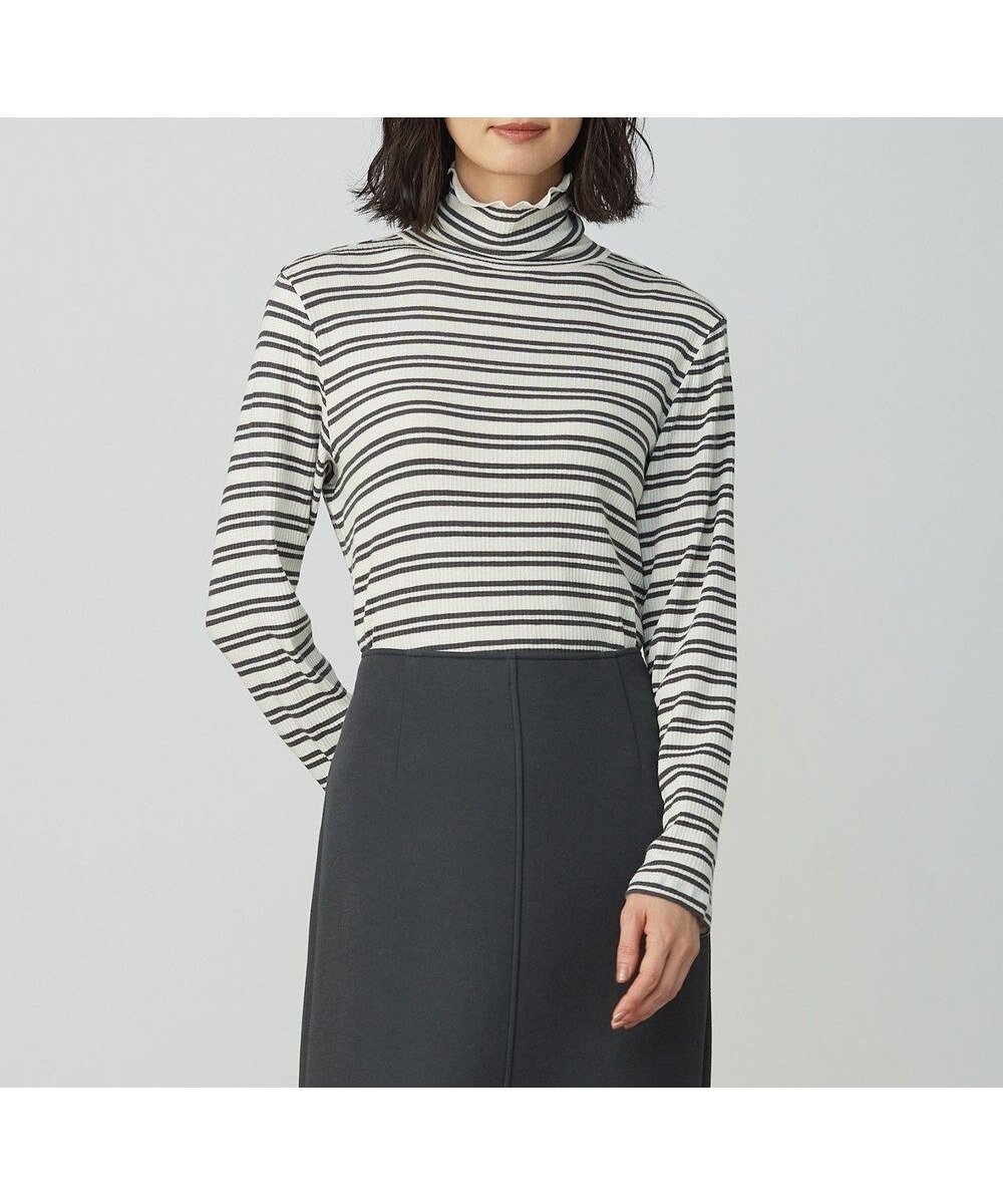 【ジェイ プレス/J.PRESS】のカシミヤシルク シアーリブ ボーダー タートル カットソー インテリア・キッズ・メンズ・レディースファッション・服の通販 founy(ファニー) ファッション Fashion レディースファッション Fashion for Women トップス・カットソー Cut & Sew Tops シャツ・ブラウス・オフィスカジュアル Elegant Blouses & Button-Ups ロングTシャツ・Tシャツ Longline T-Shirts & Tees カットソー・ベーシックTシャツ Cut-and-Sewn Tops / Stretch Tees & Basics インナー Innerwear カットソー Cut and Sewn Top シアー Sheer, See-Through シルク Silk, 100% Silk ジャケット Jacket, Outerwear ストレッチ Stretch, Stretchy Fabric タートル Turtleneck, Turtle Collar ボーダー Border, Stripe ロング Long, Long-Length 無地 Plain, Solid Color A/W・秋冬 Autumn/Winter アイボリーベース系|ID: prp329100004687033 ipo3291000000033845095