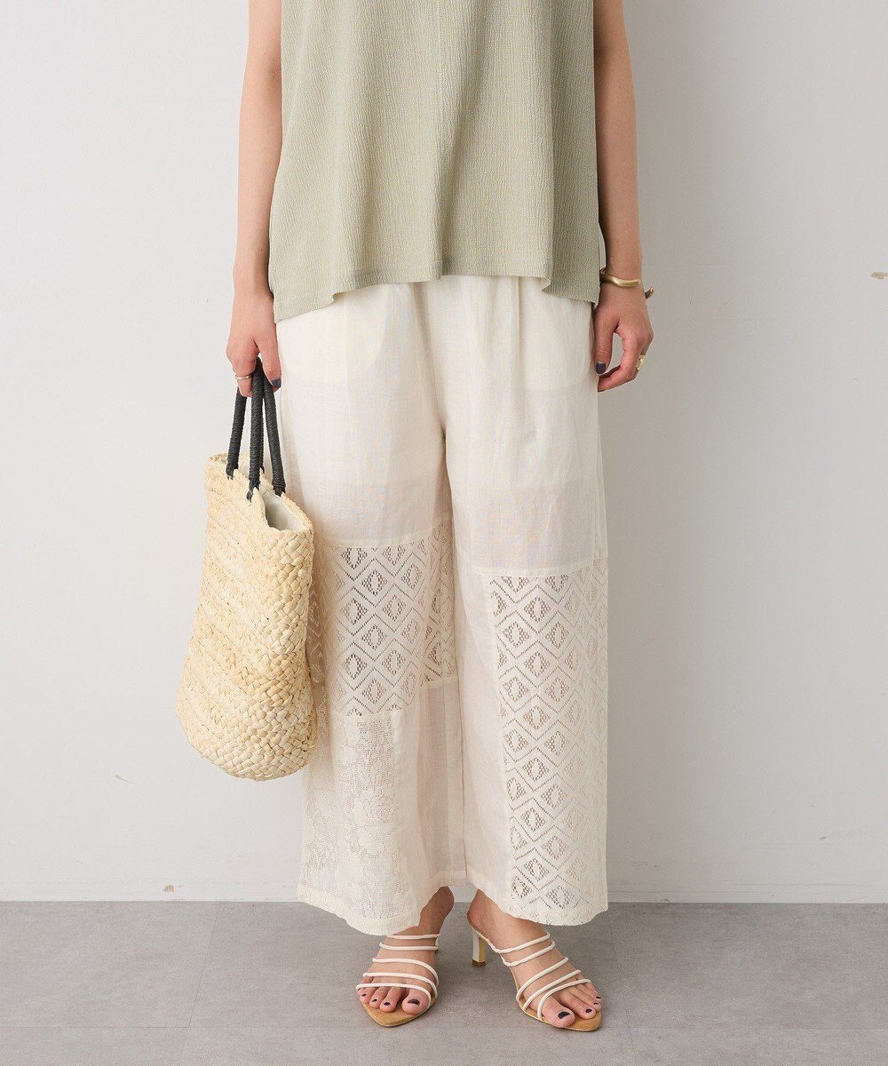 【クラフトスタンダードブティック/CRAFT STANDARD BOUTIQUE】のレースパッチワークパンツ 人気、トレンドファッション・服の通販 founy(ファニー) ファッション Fashion レディースファッション Fashion for Women パンツ Pants & Trousers おすすめ Recommended / Our Picks インド Indian Textile カットソー Cut and Sewn Top セットアップ Set-Up, Coordinated Outfit ポケット Pocket, Pocket Detail レース Lace, Lace Fabric 夏 Summer 春 Spring S/S・春夏 SS, Spring/Summer, Warm Season other-1|ID: prp329100004687043 ipo3291000000034230311