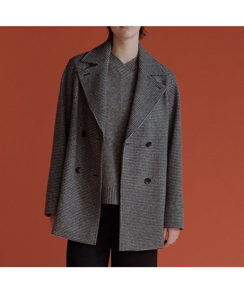 【ジェイ プレス/J.PRESS】のチェックビーバー Pコート インテリア・キッズ・メンズ・レディースファッション・服の通販 founy(ファニー) ファッション Fashion レディースファッション Fashion for Women アウター Coat / Outerwear Collection コート・ロングコート・ピーコート Long Coats, Peacoats & More レディースジャケット・軽アウター Jackets Pコート Pea Coats クラシカル Classical, Vintage-Inspired シンプル Simple, Minimal ジャケット Jacket, Outerwear ストール Stole, Wrap チェック Check, Plaid, Tartan リラックス Relax, Relaxed Fit エレガント 上品 Elegant A/W・秋冬 Autumn/Winter オフ×ブラック系|ID: prp329100004687971 ipo3291000000034169429