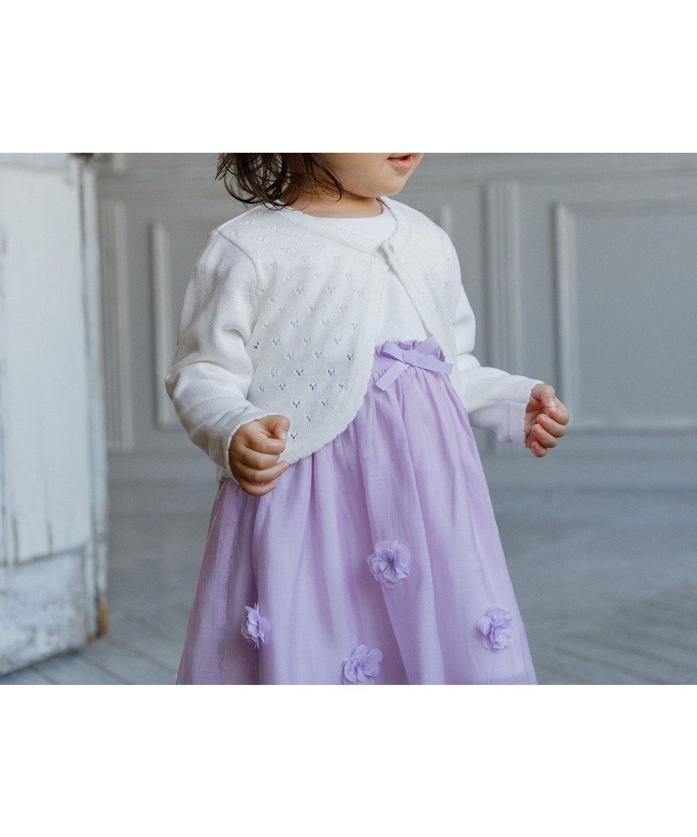 【組曲 / KIDS/KUMIKYOKU】の【80~100㎝】ベビー ボレロ インテリア・キッズ・メンズ・レディースファッション・服の通販 founy(ファニー) ファッション Fashion キッズファッション Fashion for Kids トップス・カットソー Cut & Sew Tops アイレット Eyelet Lace アクリル Acrylic Material セーター Sweater, Knitwear ベビー Baby, Babywear ボレロ Bolero, Short Cardigan エレガント 上品 Elegant A/W・秋冬 Autumn/Winter オフホワイト系|ID: prp329100004687991 ipo3291000000034187991