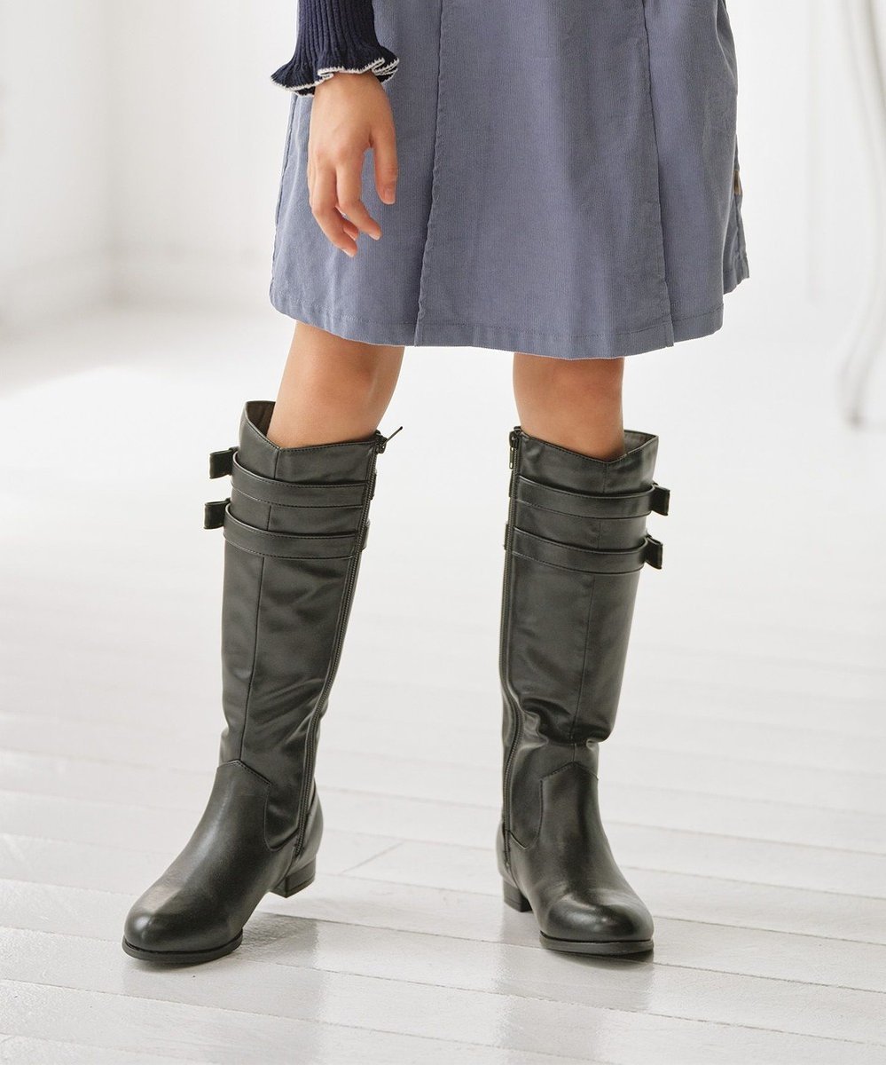 【組曲 / KIDS/KUMIKYOKU】の【19-24㎝】ロングブーツ 人気、トレンドファッション・服の通販 founy(ファニー) ファッション Fashion キッズファッション Fashion for Kids フェイクレザー Faux Leather, PU Leather リボン Ribbon, Bow ロング Long, Long-Length A/W・秋冬 Autumn/Winter other-1|ID: prp329100004687996 ipo3291000000034198802