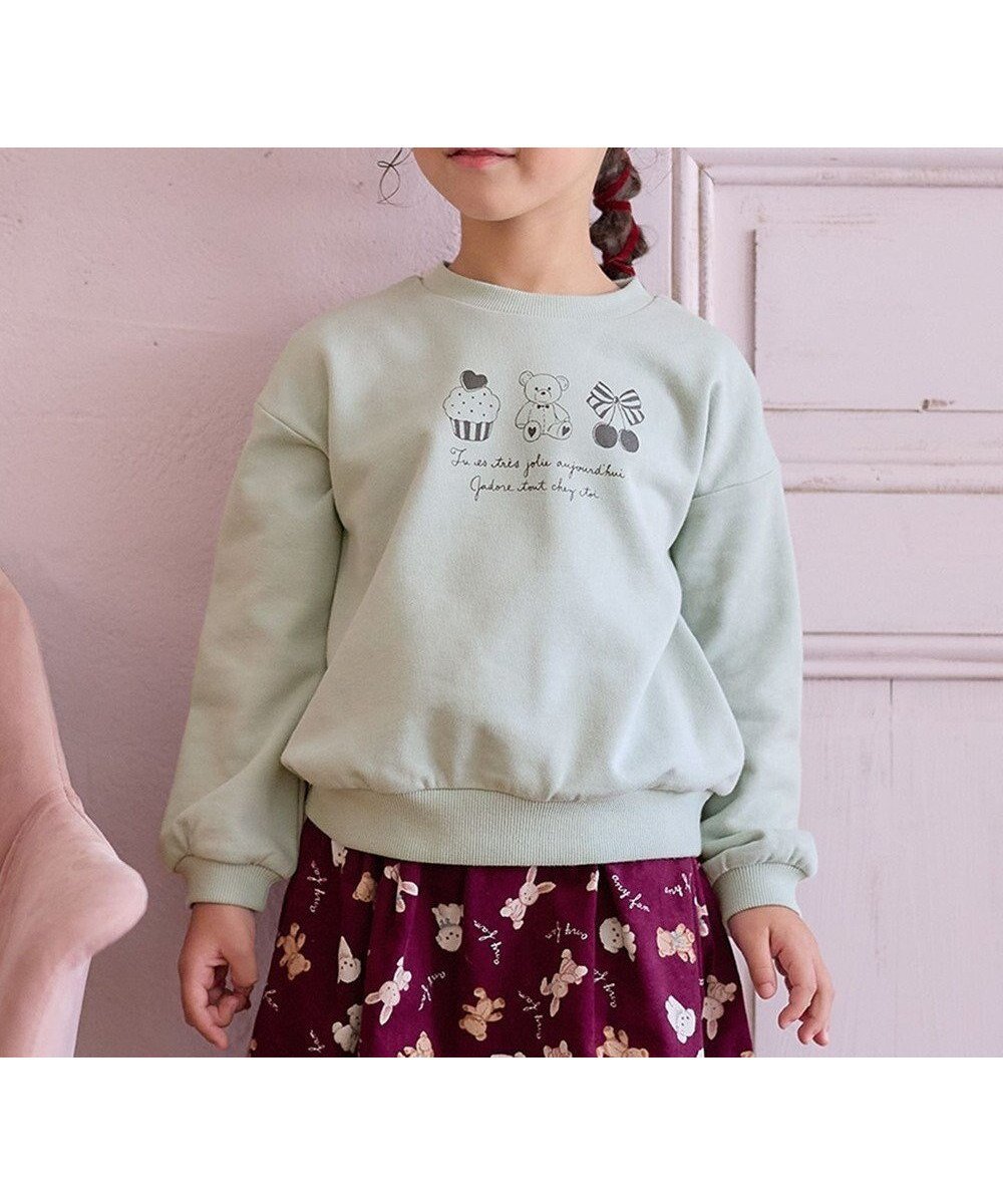 【エニィ/ANY / KIDS】の【WEB限定】7days 裏毛 トレーナー インテリア・キッズ・メンズ・レディースファッション・服の通販 founy(ファニー) ファッション Fashion キッズファッション Fashion for Kids トップス・カットソー Cut & Sew Tops おすすめ Recommended / Our Picks スウェット / スエット Sweatshirt, Sweatwear トレーナー Sweatshirt, Trainer ポケット Pocket, Pocket Detail A/W・秋冬 Autumn/Winter 長袖 Long Sleeve, Full Sleeve ミント×クマ|ID: prp329100004688000 ipo3291000000033853299