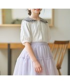 【組曲 / KIDS/KUMIKYOKU】の【110-140㎝】ギンガムセーラー ブラウス 人気、トレンドファッション・服の通販 founy(ファニー) ファッション Fashion キッズファッション Fashion for Kids トップス・カットソー Cut & Sew Tops カットソー Cut and Sewn Top ギンガム Gingham, Gingham Fabric エレガント 上品 Elegant 夏 Summer 春 Spring S/S・春夏 SS, Spring/Summer, Warm Season thumbnail オフホワイト系|ID: prp329100004688002 ipo3291000000035031700