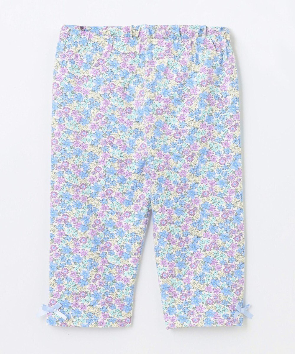 【エニィ/ANY / KIDS】のフラワ ープリント レギンス インテリア・キッズ・メンズ・レディースファッション・服の通販 founy(ファニー) 　ファッション　Fashion　キッズファッション　Fashion for Kids　洗える　Machine Washable　スマホ　Smartphone, Mobile Device　トレンド　Trend, Trending Now　人気　Popular, Best Seller　フィット　Fit, Slim Fit　ポケット　Pocket, Pocket Detail　レギンス　Leggings, Stretch Pants　サックスブルー×小花|ID: prp329100004688010 ipo3291000000035191966