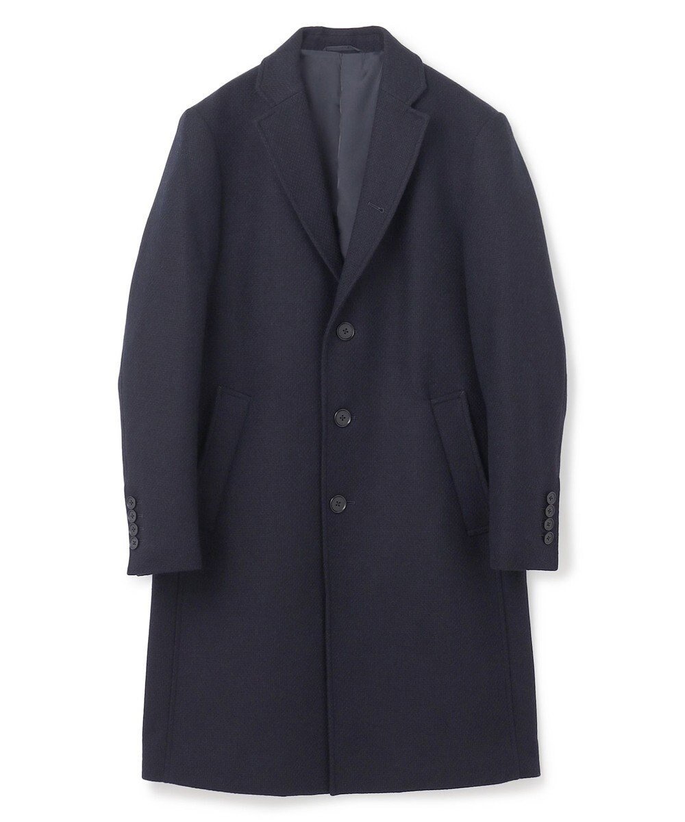 【ジョゼフ オム/JOSEPH HOMME / MEN】の【WEB・一部店舗限定】ウールカシミヤドビー チェスターコート インテリア・キッズ・メンズ・レディースファッション・服の通販 founy(ファニー) 　ファッション　Fashion　メンズファッション　Fashion for Men　アウター　Men's Coats Outerwear　シェイプ　Shape, Slim Fit　シンプル　Simple, Minimal　ジャケット　Jacket, Outerwear　スペシャル　Special, Limited Edition　チェスターコート　Chester Coat, Long Coat　A/W・秋冬　Autumn/Winter　ネイビー系|ID: prp329100004688016 ipo3291000000033853359